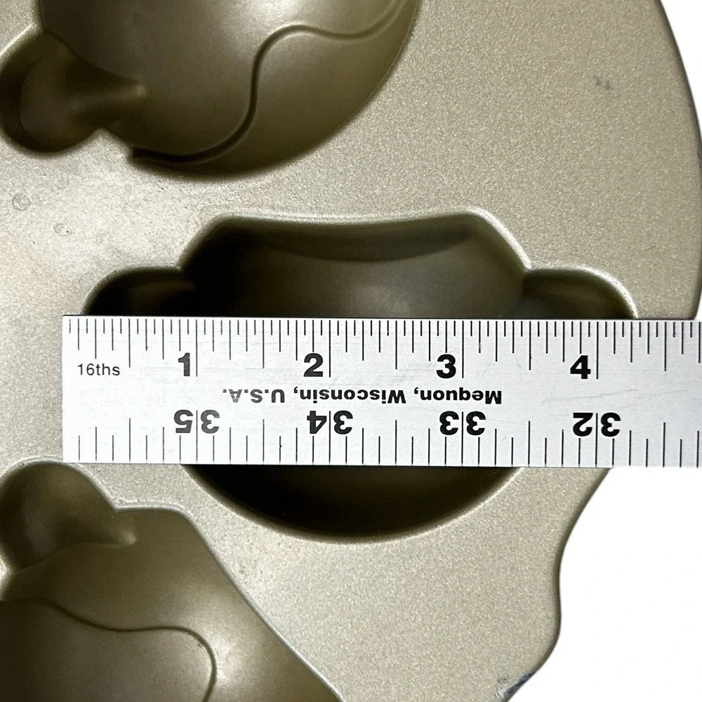 NORDIC WARE Caterpillar Cakelet Pan Cast Aluminum Mini Cakes Mold USA